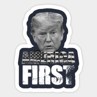 America First Trump Sticker